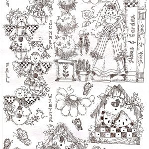 Calca Vitrificable para Porcelana 23x33cm, Diseño 157