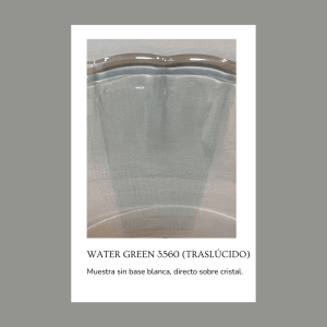 Pigmento para vidrio/cristal Water green 3560 (Traslúcido) 5 gr.