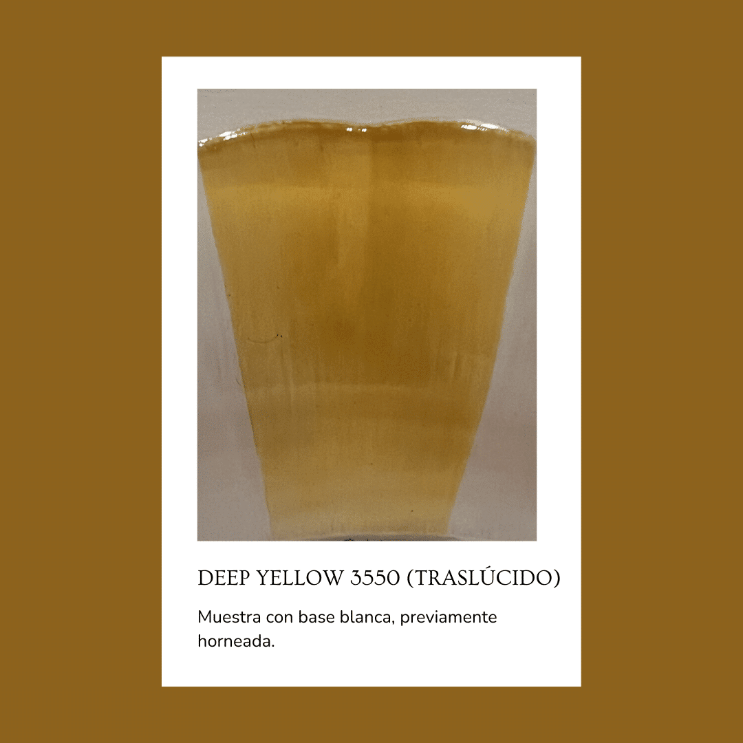 Pigmento para vidrio/cristal Deep Yellow 3550 (Traslúcido) 5 gr. - Image 2