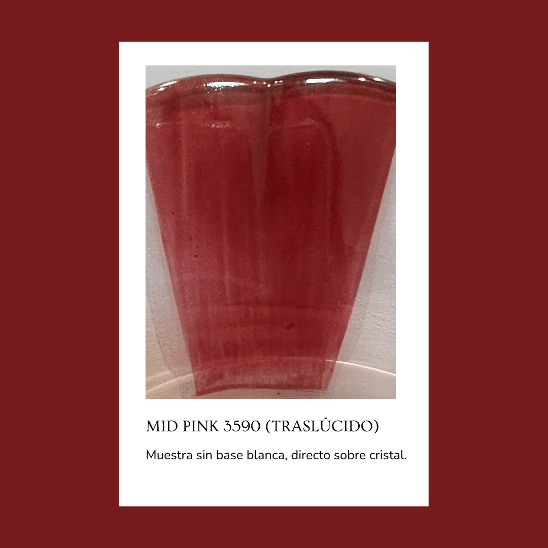 Pigmento para vidrio/cristal Mid Pink 3590 (Traslúcido) 5 gr.