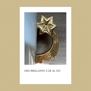 Oro liquido Brillante al 12%.  2 gs.
