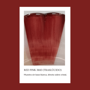 Pigmento para vidrio/cristal Red Pink 3610 (Traslúcido) 5 gr.