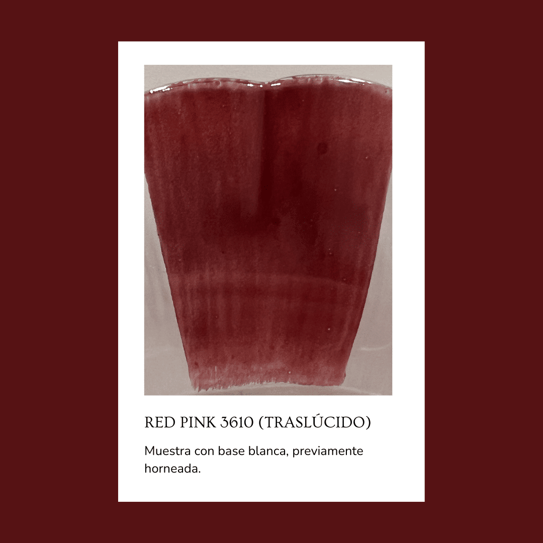 Pigmento para vidrio/cristal Red Pink 3610 (Traslúcido) 5 gr. - Image 2