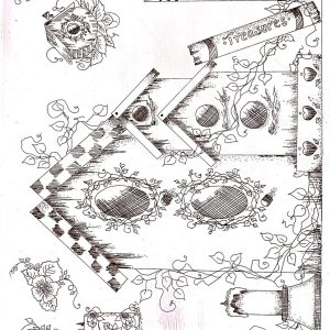 Calca Vitrificable para Porcelana 23x33cm, Diseño 155