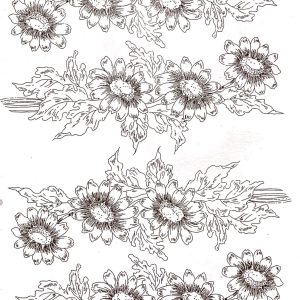 Calca Vitrificable para Porcelana 23x33cm, Diseño 179