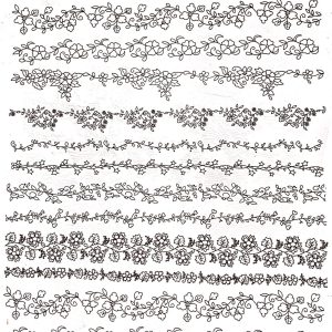 Calca Vitrificable para Porcelana 23x33cm, Diseño 165