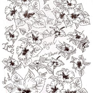 Calca Vitrificable para Porcelana 23x33cm, Diseño 45