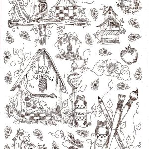 Calca Vitrificable para Porcelana 23x33cm, Diseño 152