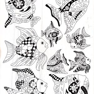Calca Vitrificable para Porcelana 23x33 cm, Diseño Número 78