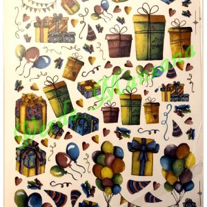 Calca Color Vitrificable para Porcelana 23x33 cm, Diseño Número 101