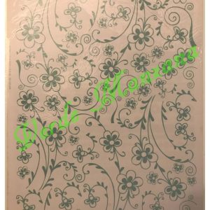 Calca Color Verde Agua, Vitrificable para Porcelana 23x33 cm, Diseño Número 34.