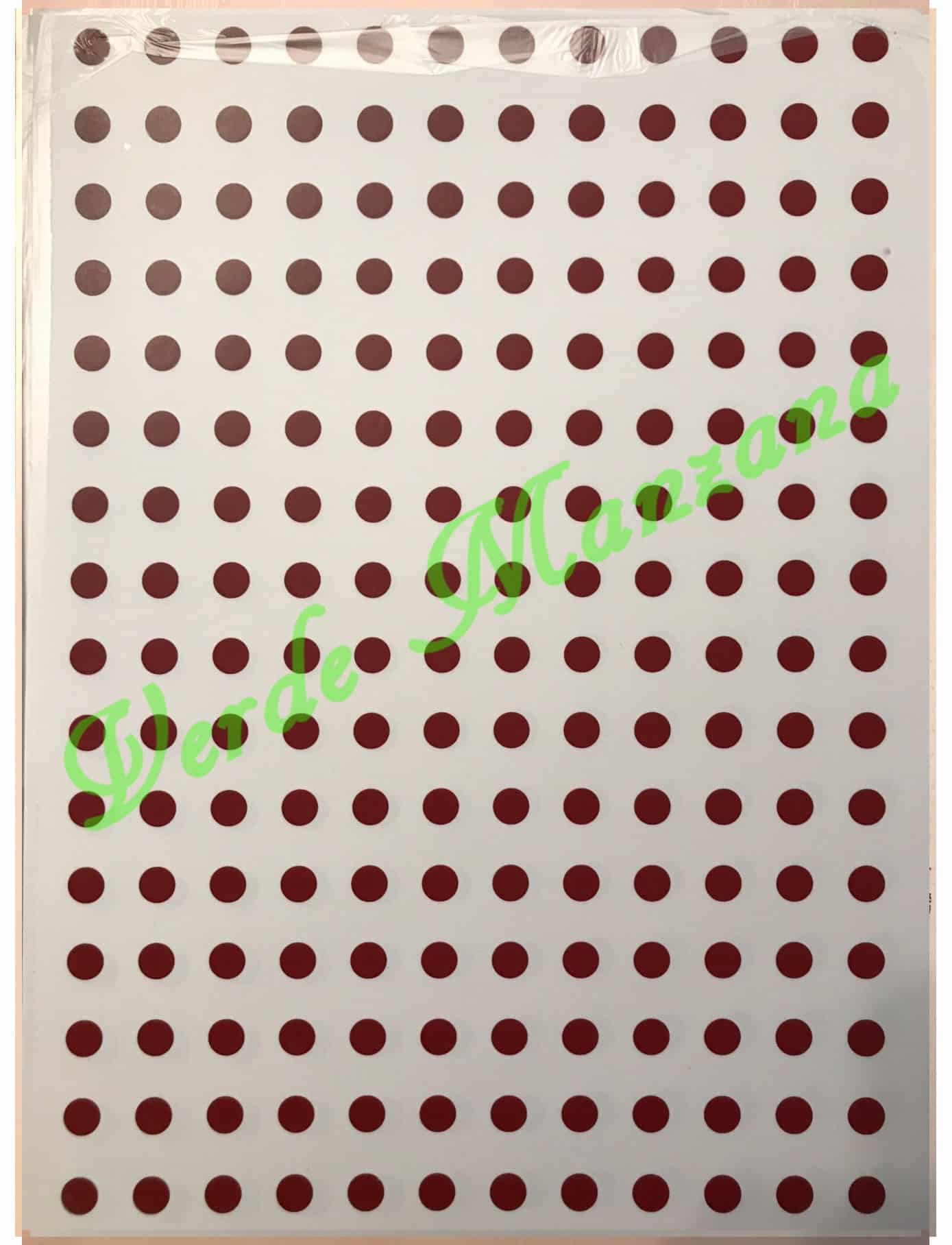 Calca Color Rojo, Vitrificable para Porcelana 23x33 cm, Diseño Número 89.