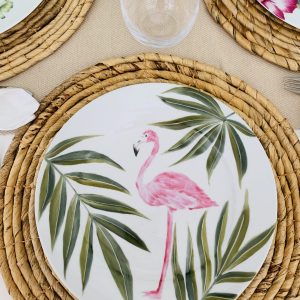 Plato de porcelana diseño Flamenco