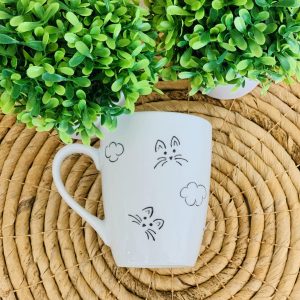 Taza de porcelana diseño gatitos
