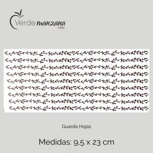 Calca de Oro, Vitrificable para Porcelana, Diseño Guarda Hojas.