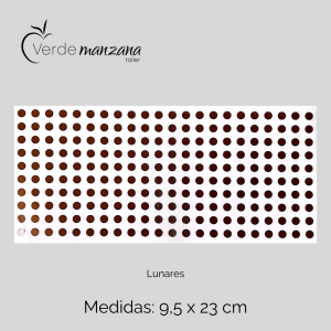Calca de Oro, Vitrificable para Porcelana, Diseño Lunares.