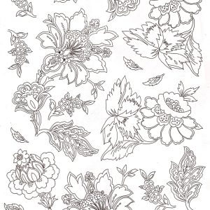 Calca Vitrificable para Porcelana 23x33cm, Diseño Número 184