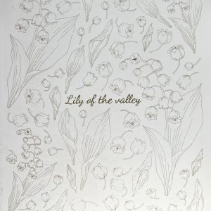 Nueva - Calca vitrificable para porcelana diseño 190 LILY OF THE VALLEY - Calidad Premium