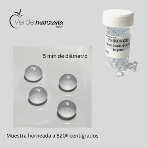 Perlas de cristal 5 mm. 30gs.