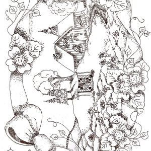 Calca Vitrificable para Porcelana 23x33cm, Diseño Número 162