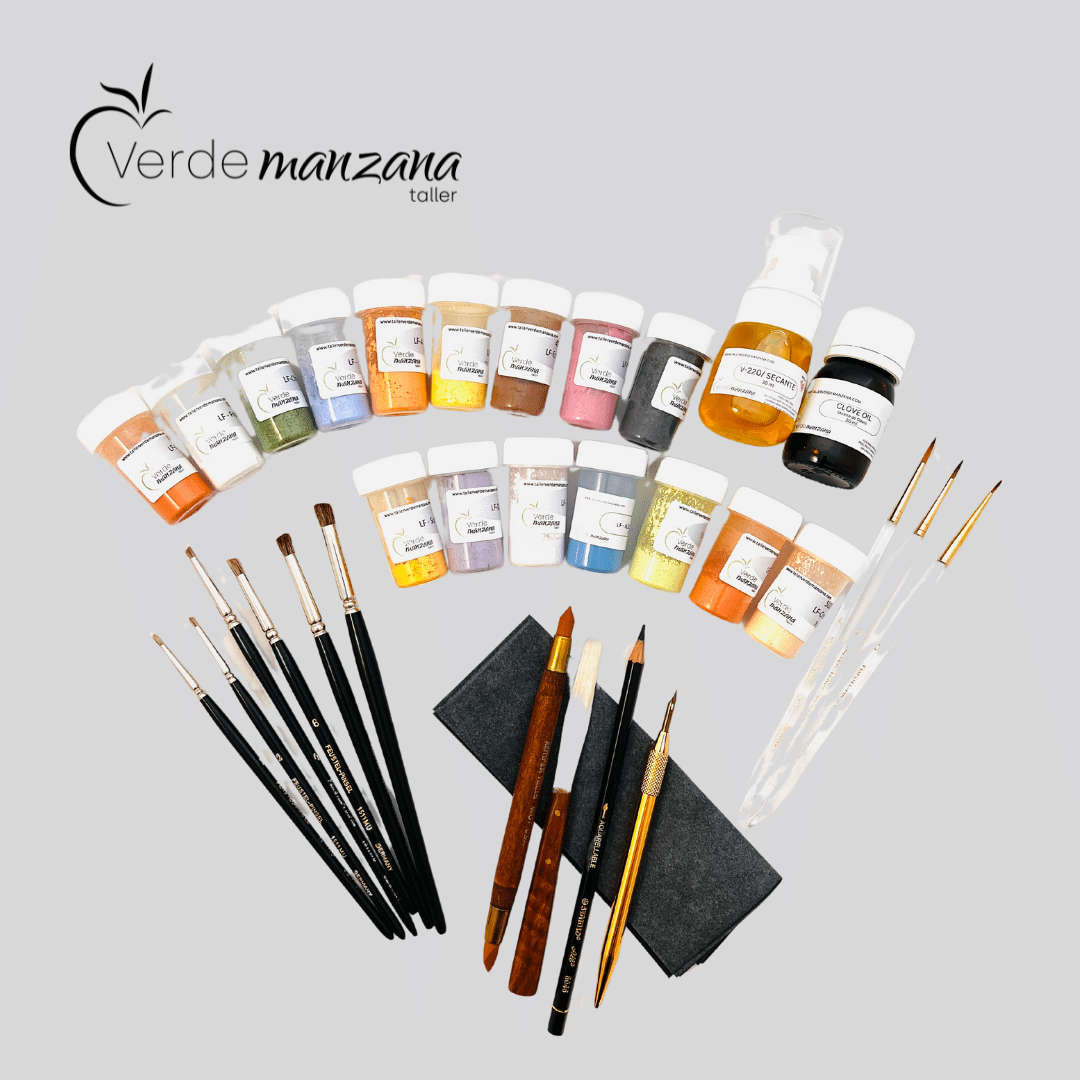 Kit sin plomo para pintar porcelana.