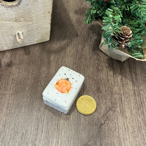 Mini cajita rectangular con mariquita de la suerte