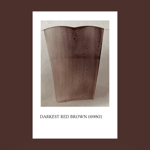 Pigmento para vidrio/cristal Darkest Red Brown 6980 (Opaque) 5 gr.