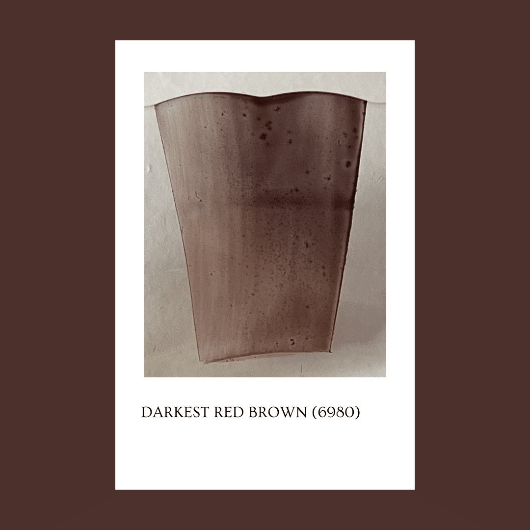 Pigmento para vidrio/cristal Darkest Red Brown 6980 (Opaque) 5 gr.