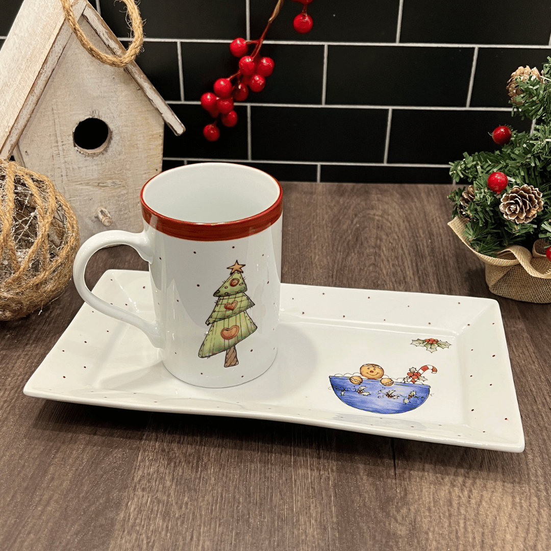 Set desayuno con Taza Noel y árbol - Image 2
