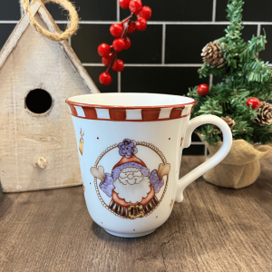 Taza Noel con cinturón 9,5cm alto "ÚLTIMA"