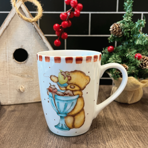 Taza Osito con copa helados 10 cm alto "ÚLTIMA"