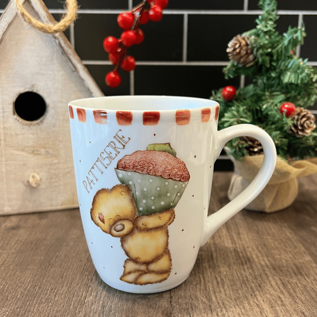 Taza osito con cupcake Pattiserie 10 cm alto